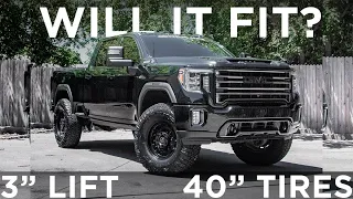 WILL IT FIT? 40" Tires on a 2020 GMC Sierra AT4 2500