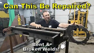 Rebuilding a Leeboy Paver Track Frame - Construction Equipment Repair - Machining and Welding