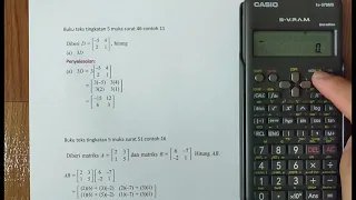 Tutorial Kalkulator fx570ms: Operasi Asas Matriks