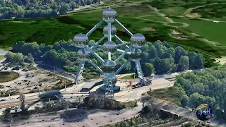 Soaring above Brussels: A Drone's Eye View of the Atomium