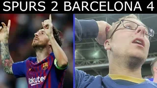 SPURS 2 BARCELONA 4!! - MESSI MAGIC WITH 2 GOALS - CHAMPIONS LEAGUE - LIVE MATCHDAY VLOG