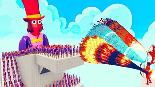 100x WILLY WONKA ARMY + 1x GIANT vs 3x EVERY GOD   Totally Accurate Battle Simulator TABS