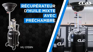 RÉCUPÉRATEUR D'HUILE MIXTE 80L AVEC PRÉCHAMBRE