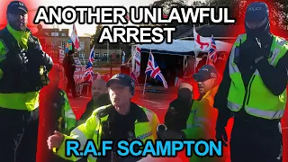 "Police" at it again Another unlawful arrest @ RAF Scampton #rafscampton #enoughisenough