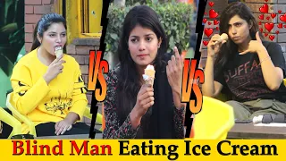 BLIND MAN EATING ICE CREAM AND FLIRTING WITH GIRL PRANK | Epic Reaction 😂😂