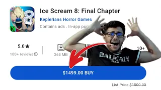 Ice Scream 8 $1500.00 USD Most Expensive Game in Play store. @KepleriansTeamGames