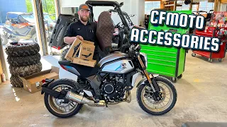 CFMOTO Motorcycle Accessories | 700CL-X Accessory Install