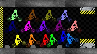 Survival Stickman Bicycle Race in Algodoo #2