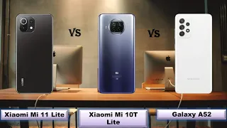 Xiaomi Mi 11 Lite vs Xiaomi Mi 10T Lite vs Samsung Galaxy A52