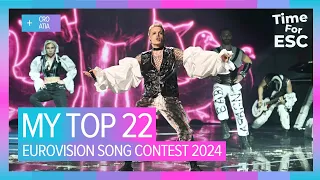 *MY TOP 22 - SO FAR* | New: 🇭🇷 | Eurovision Song Contest 2024