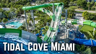 Water Slides at Tidal Cove Miami 2023 POV | Tropical Water Park Resort