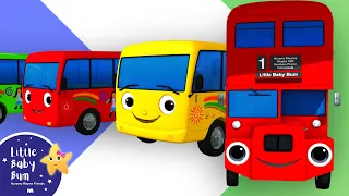 10 Little Buses + Wheels on the BUS! | 🚌Wheels on the BUS Songs! 🚌 Nursery Rhymes for Kids