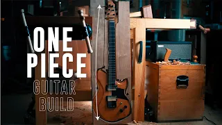 The Great Guitar Build Off : Invitationals. The One Piece Build (Voiceover + 5 things I never do)