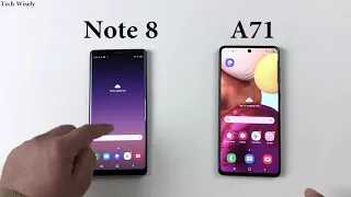 SAMSUNG A71 vs Note 8 : Speed Test Comparison