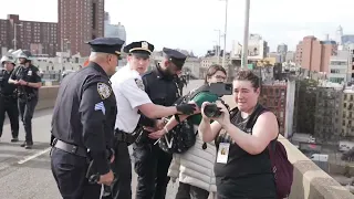 MASS ARRESTS As Palestine Protesters Take Manhattan Bridge - NYC