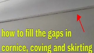 How to fill in gaps and cracks - coving, baseboards, cornice and trim