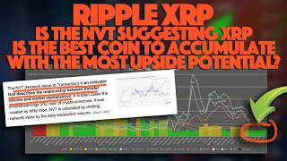 Ripple XRP: Is The NVT Suggesting XRP Is The Best Coin To Accumulate With The Most Price Potential?