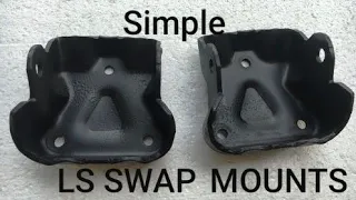 Budget LM7 Ls swap : Adapt Motor Mounts Free DIY