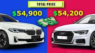 BMW 5 SERIES vs AUDI A6 - COMPARING || WHICH ONE IS BETTER? [comparing animation]