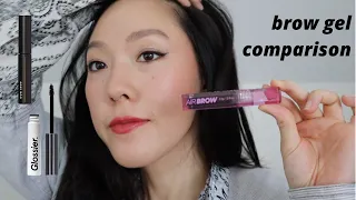 Best Brow Gel 2022 | Kosas Airbrow compared to Glossier Boy Brow and Elf Wow Brow | Demos & Review