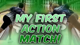 Bowling my FIRST ACTION MATCH!! 12K Mega Doubles