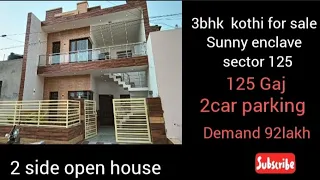 jad se makan 125 Gaj |2 side open independent house in sunny enclave sector 125 3bhk house