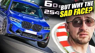 DSC OFF! BMW X3 M vs Water Bottle? // Nürburgring