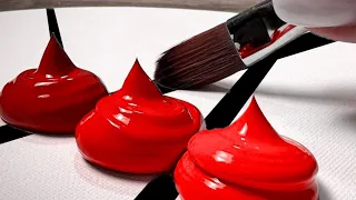 4 Simple Mini Acrylic Painting Ideas on Canvas | Easy Art Compilation