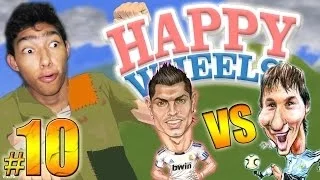 MESSI vs CRISTIANO RONALDO - Happy Wheels: Episodio 10