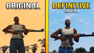 GTA: San Andreas Definitive Edition - Original vs Remaster Weapons Comparison