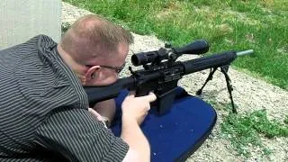 Shooting a Friends Rock River Arms 308 Rifle