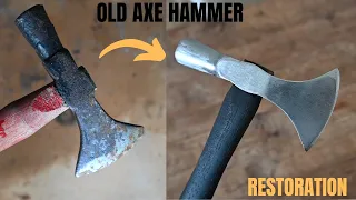 Old Axe Hammer Restoration | Easy and Beginner Friendly DIY Restoration.