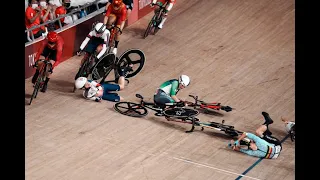 Cycling official injured after pileup