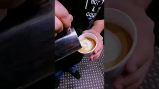 How to make a Flat white coffee..