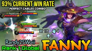 93% Current Win Rate Fanny Amazing Cable, Almost got Savage - Top 1 Global Fanny Randy25Woii - MLBB