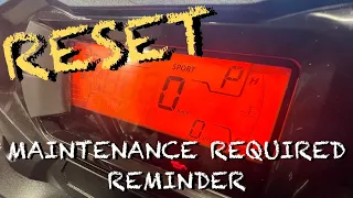 How To RESET "Maintenance Required" Reminder - 2021 Can-Am Outlander 850 Max XT