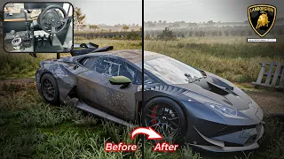 Rebuilding a Lamborghini HURACÁN Super Trofeo Evo | Thrustmaster T300RS - Forza Horizon 5 Gameplay