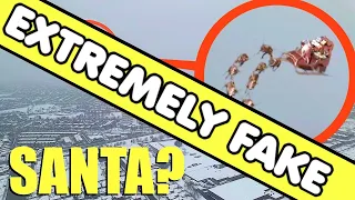 Drone catches Santa Claus FLYING in his sleigh on Christmas Eve (FAKE) @Stromedy