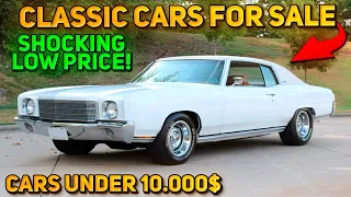 20 Unique Classic Cars Under $10,000 Available on Craigslist Marketplace! Great Cars!