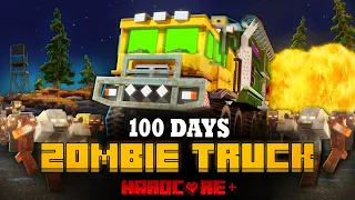 100 DAYS ON A MEGA TRUCK IN A ZOMBIE APOCALYPSE IN MINECRAFT