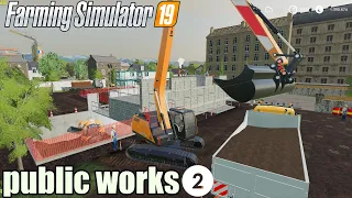 Clean the Basement of the Building with a Long/arm Excavator Farming Simulator19 /tp map