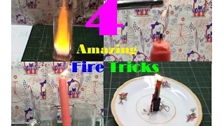 4 Amazing Fire Tricks - 4 Amazing Science Experiments