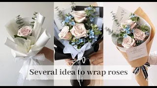 Manta Roses Floral Bouquet Wrapping Tutorials(33) | Flower Bouquet Wrapping Technique & Idea