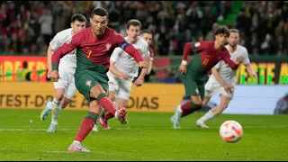 Cristiano Ronaldo freekick 🔥🔥and Penalty Goal Portugal vs Liechtenstein #ronaldo #freekick #football