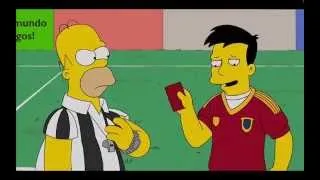 Los Simpsons Mundial 2014, Brasil Vs España