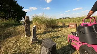 FARMER was SHOCKED when he FOUND I was cleaning this CEMETERY that UNTOUCHED for OVER 10 YEARS