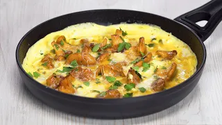 Супер вкусно! ОМЛЕТ С ЛИСИЧКАМИ - настоящее удовольствие на завтрак! Рецепт от Всегда Вкусно!