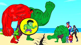 Rescue SHE HULK PREGNANT From GREEN-RED HULK And VENOM : Who Is The King Of Super Heroes?