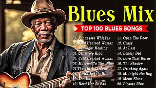 BLUES MIX [ Lyric Album ] - Top Slow Blues Music Playlist - Best Whiskey Blues Songs of All Time #1