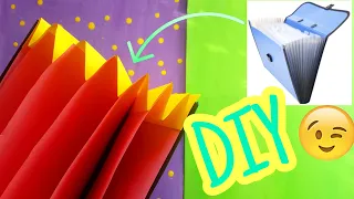 اصنعها بنفسك : ملف متعدد الاقسام باقل تكلفة 😱💜 | DIY Folder